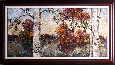 Maya Eventov  Foliage Of Fall  Original Acrylic On Canvas H.Signed ME012209-12 • $6100