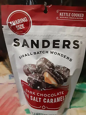 $12 • Buy SANDERS Fine Chocolates  Dark Chocolate Sea Salt Caramels 9 Oz