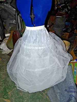 Womens Crinoline Hoops Skirt Petticoat White S / M • $15