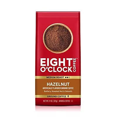 Eight O'Clock Coffee Hazelnut Medium Roast Ground Coffee 11 Ounce Pack Of 6 • $66.18