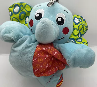 Pull String PLAYGRO  Blue Elephant Baby Lullaby Musical Plush “Go To Sleep” • $11.99