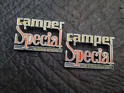 1973-87 Gmc / Chevy Gm Truck Camper Special 8400 G.v.w Pillar Emblem Set Oem • $99.99