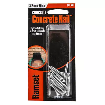 Ramset Concrete Nail 3.2x30mm 20Pcs R725035 • $11.05