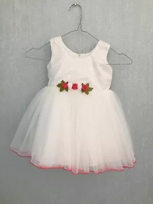 Babies Girls Occasion Dress 18 M Flower Girl Christening Party Wear Wedding • £10