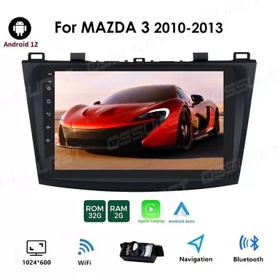 Android 9  For Mazda 3 2010 2011 2012 2013 CarPlay Radio Stereo WiFi GPS +Camera • $115.59