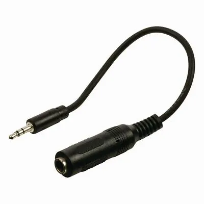 £3.82 • Buy Stereo Audio Cable 3.5mm Male Jack Plug To 6.35mm 1/4  Female Socket  Adapter