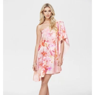 $54.90 • Buy FOREVER NEW Beautiful ELIZA One Shoulder Floral Dress Size 10, RRP $169