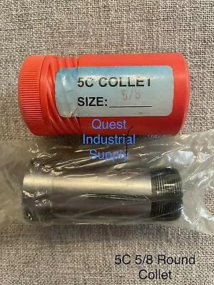 5C 5/8  High Precision Round Collet Machining Turning High Grade Steel • $14.98