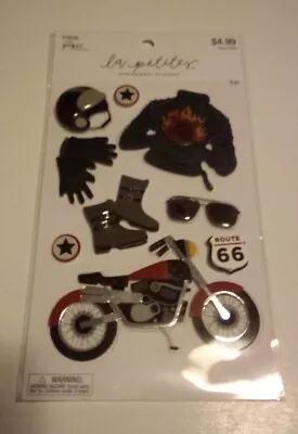 Craft Stickers Paper Studio 3D Motorcycle Jacket Helmet Boots Gloves Sunglasses • $4.99