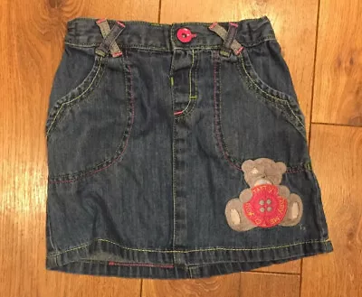 SKIRT Girls Denim 2-3 Years Tatty Teddy Me To You Bear Cute • £3.50