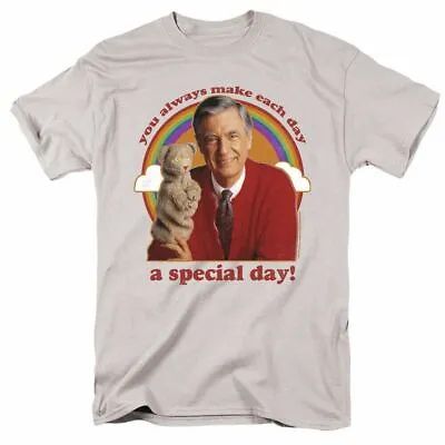 Mister Rogers A Special Day T Shirt Mens Make Believe Licensed Classic TV Silver • $17.49