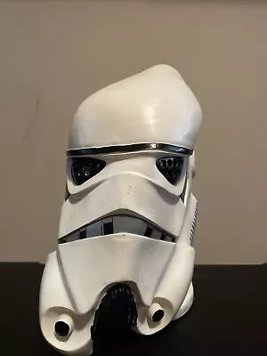 VINTAGE STAR WARS STORM TROOPER  MASK COSTUME HELMET 1995 LUCAS FILMS Bent • $15.11