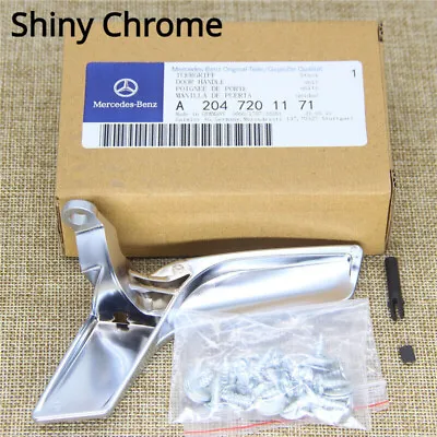 Shiny Chrome Left Driver Side Interior Door Handle Repair Kit For Benz C250 C300 • $14.99