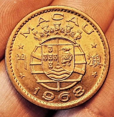 $5.99 • Buy Portuguese Macau 10 Avos 1968 Coin (UNC! Superb!)