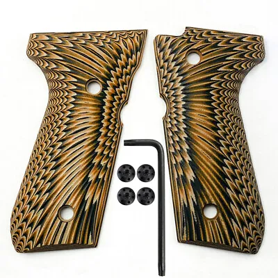 G10 Grips For Beretta 92 Fs M9 92a1 96a1 92 Inox Sunburst Texture & Screws OBB# • $24.45