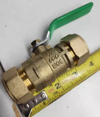 3/4  Approved Compression End Ball Valve Forged Brass Lead Free 600 WOG Lever LF • $34.99