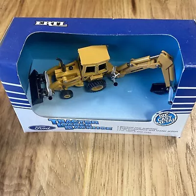 Ertl Road Construction Ahead Die Cast Ford Tractor 1:64 Scale New In Package • $27.95