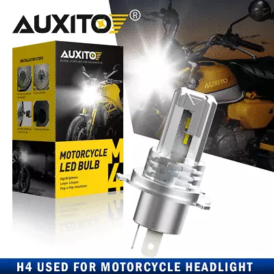 H4 LED Bulb HID White 360° Hi/Low Beam Motorcycle Headlight 6000K Super Bright • $16.55