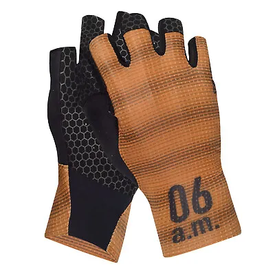 $19.99 • Buy 2021 Skull Monton Half Finger Cycling Gloves 06am Brown