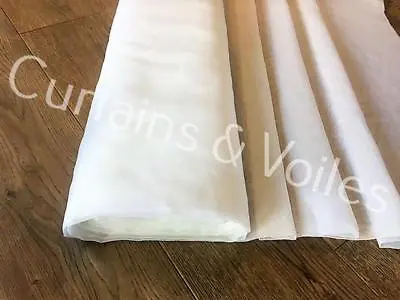Muslin 100% Cotton Fabric By The Metre IVORY CREAM 150cm Wide Wedding Craft Sew  • £0.99