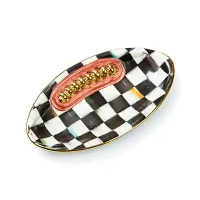 Brand New MacKenzie Childs Courtly Check Football Plate • $175