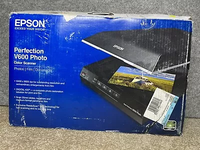 Epson Perfection V600 Color Photo Scanner With Box & Software • $199.99