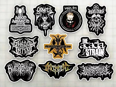 Death Metal Sticker Lot (10 Pack) SET 6 Black Extreme Punk Grindcore Crust Cvlt • $12.99