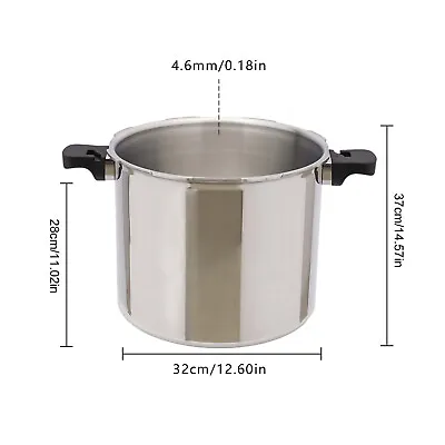 New 23 Quart Pressure Canner Cooker W/ Gauge Release Valve Silver Large Capacity • $98.80