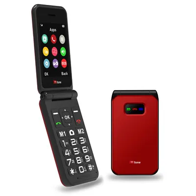 TTfone TT760 Flip 4G Big Button Mobile Phone For Elderly SOS Camera Folding • £44.99