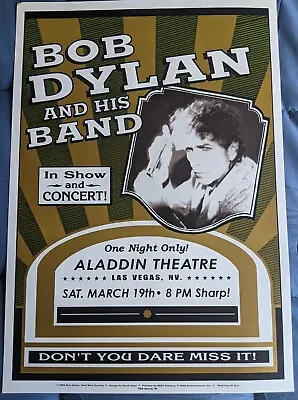 $4.99 • Buy Vintage 2005 Bob Dylan Concert Poster (Original Tour Merch) Las Vegas 