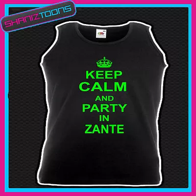 Keep Calm And Party In Zante Holiday Clubbing Unisex Vest Top  • £9.78