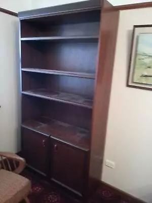 $500 • Buy Wall Units Mahogany Display And Bookcase Berryman Brand