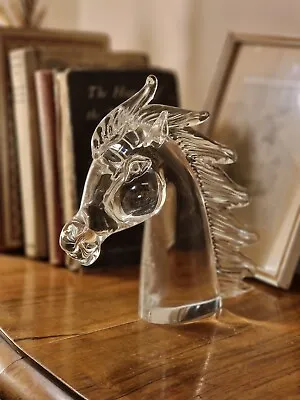 £129.99 • Buy Vintage Signed Licio Zanetti 70s Mid Century Murano Italian Art Glass Horse Head