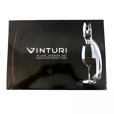 Vinturi Deluxe Red Wine Aerator Set With Tower In BOX  • $18.95