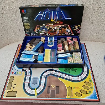 Mb Games Hotel Board Game Vintage 1986 Almost Complete • £22