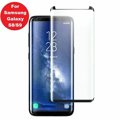 For Samsung Galaxy S8 S9 Plus S7 Edge Full Cover Tempered Glass Screen Protector • £3.59