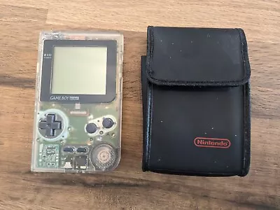 Nintendo Gameboy Pocket Clear/Transparent MGB-001 + Nintendo Slipcase Black • £60