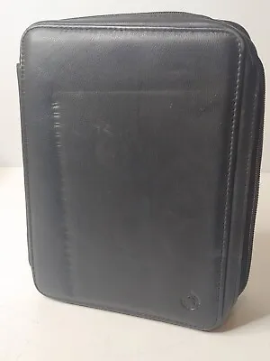 Franklin Covey Black Zip Shut Classic 7 Ring Binder 7 5/8  X 9 1/4  X 1 5/8  • $48