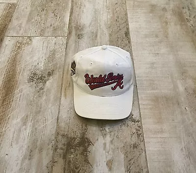 Vintage 1995 World Series Champs Atlanta Braves Snapback Hat-EUC-Clean Snaps- FS • $39.95