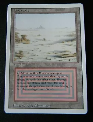 Badlands : Mtg : Revised : Dual Land : Very Fine/near Mint : 1994 : See Photo's • $799.99