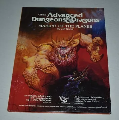 AD&D Manual Of The Planes 1st Ed 1987 Book Advanced Dungeons & Dragons TSR #2022 • $159.99