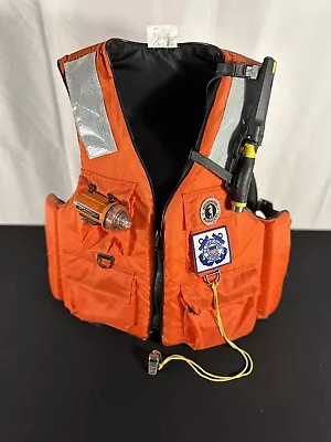 US Coast Guard Auxiliary Life Vest Mustang Survival Adult Size XL W/ Whistle • $395