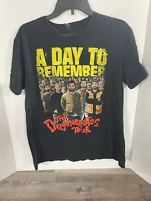 A Day To Remember T-Shirt Unisex Large L Degenerates Tour Short Sleeve ADTR Band • $25