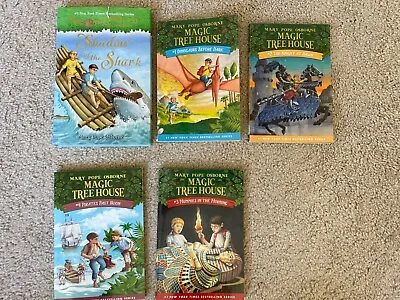 Magic Tree House Lot 5 Books Mary PopeOsborne 1-4 53 • $9.99