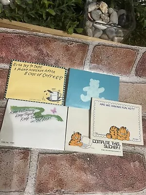 Vintage Lot Of Post It Note Notepads Garfield Hallmark Sealed / Preowned • $12.99