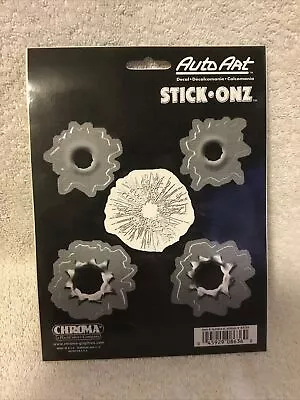 $7.29 • Buy Bullet Holes Chroma 5 Piece Vinyl Car Truck Decal Sticker Gift USA NIP 