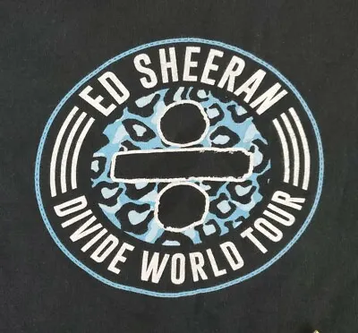Ed Sheeran Divide Wold Tour Hoodie Mens Medium Black Pullover Sweatshirt Adult  • £20.17
