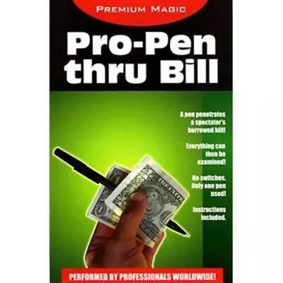 Pro Pen Through Bill By Premium Magic - Trick • $17.95