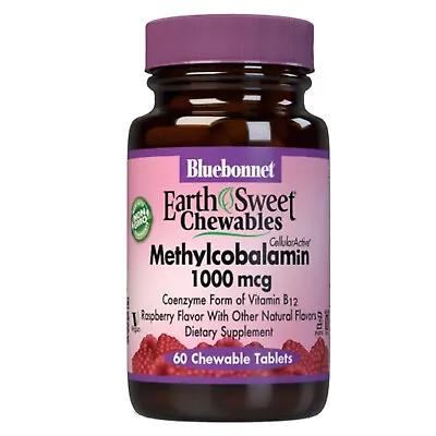 Bluebonnet Earthsweet Chewables Cellular Active Methylcobalamin B-12 1000 Mcg • $13.89