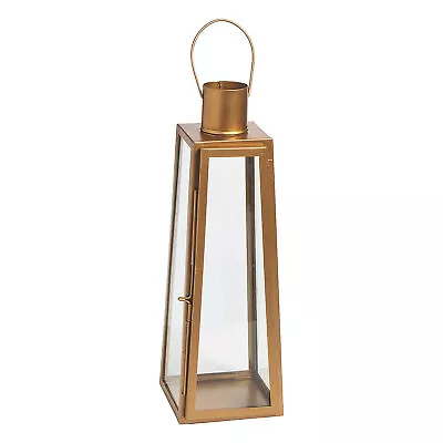 Large Metallic Gold Lantern Wedding Home Decor 1 Piece • $33.99